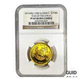 1980 U. Arab E. .5 Gold 750 Dirhams AH1400 NGC PF6