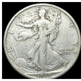 1917-S Silver Walking Liberty Half Dollar NEARLY U