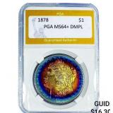 1878 Morgan Silver Dollar PGA MS64+ DMPL