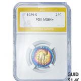 1929-S Standing Liberty Quarter PGA MS64+