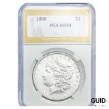 1898 Morgan Silver Dollar PGA MS64