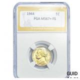 1944 Jefferson Nickel PGA MS67+ FS