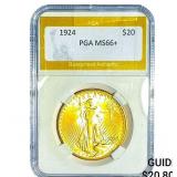 1924 $20 Gold Double Eagle PGA MS66+