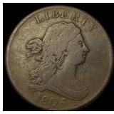 1805 Copper Half Cent LIGHTLY CIRCULATED