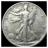 1920-S Silver Walking Liberty Half Dollar NEARLY U