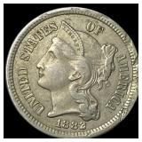 1882 Nickel Three-Cent Piece HIGH GRADE