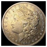 1884-O Silver Morgan Dollar ABOUT UNCIRCULATED