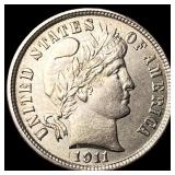 1911 Barber Dime UNCIRCULATED