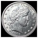 1909 Barber Silver Quarter UNCIRCULATED
