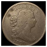 1806 Copper Half Cent NICELY CIRCULATED