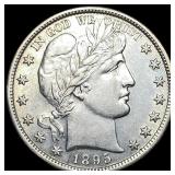 1895 Silver Half Dollar Barber UNCIRCULATED