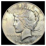 1935 Silver Peace Dollar CLOSELY UNCIRCULATED