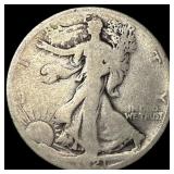 1921-S Silver Walking Liberty Half Dollar NICELY C