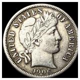 1906-S Silver Barber Dime NEARLY UNCIRCULATED