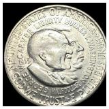 1953-S Silver Booker T. Washington/Carver Half Dol