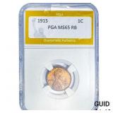 1915 Wheat Cent PGA MS65 RB