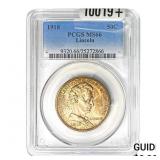 1918 Lincoln Commemorative Half Dollar PCGS MS66