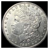 1887-S Silver Morgan Dollar CLOSELY UNCIRCULATED