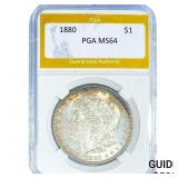 1880 Morgan Silver Dollar PGA MS64