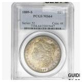 1889-S Morgan Silver Dollar PCGS MS64