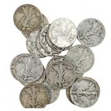 1934-1946 Roll of Walking Liberties 20 Coins