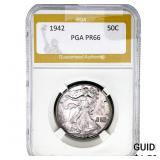1942 Walking Liberty Half Dollar PGA PR66