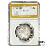 1893-O Barber Half Dollar PGA MS62+