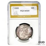 1920 Walking Liberty Half Dollar PGA MS64
