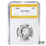 1963 Washington Silver Quarter PGA PR67+