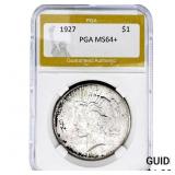 1927 Silver Peace Dollar PGA MS64+
