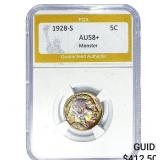1928-S Buffalo Nickel PGA AU58+ Monster