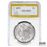 1878 Morgan Silver Dollar PGA MS64