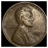 1924-D Lincoln Wheat Cent NEARLY UNCIRCULATED