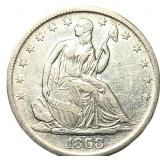 1868-S Seated Liberty Half Dollar