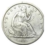 1865-S Seated Liberty Half Dollar