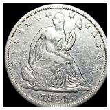 1844-O Silver Half Dollar ABOUT UNCIRCULATED