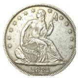 1881 Seated Liberty Half Dollar