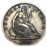 1861-S Seated Liberty Half Dollar