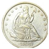 1858 Seated Liberty Half Dollar