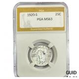 1920-S Standing Liberty Quarter PGA MS63