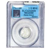 1783 Mo Mexico El Cazador SIlver 1/2 Real Treasure