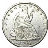 1862-S Seated Liberty Half Dollar