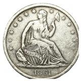1861-S Seated Liberty Half Dollar