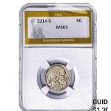 1914-S Buffalo Nickel PGA MS63