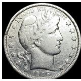 1906-S Silver Barber Half Dollar LIGHTLY CIRCULATE