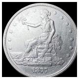 1877 Silver Trade Dollar CLOSELY UNCIRCULATED
