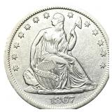 1867-S Seated Liberty Half Dollar