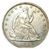 1889 Seated Liberty Half Dollar