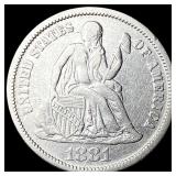 1881 Silver Dime ABOUT UNCIRCULATED