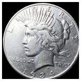 1934 Peace Silver Dollar NEARLY UNCIRCULATED